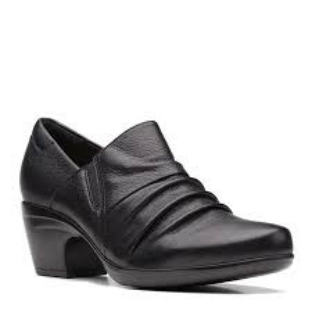 Clarks Emily 2 Cove Booties Womens 11 Classic Chic Simple Dark Comfort Business